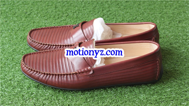 Men Brand Leather Shoes Brown